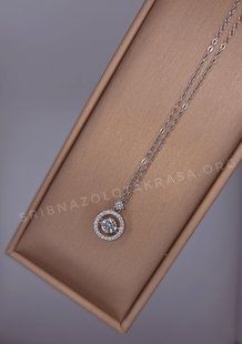 Кольє "Princess moissanite" 002 фото