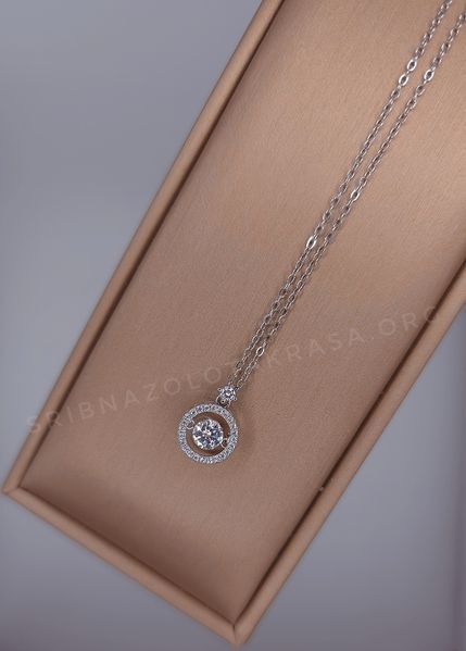 Кольє "Princess moissanite" 002 фото