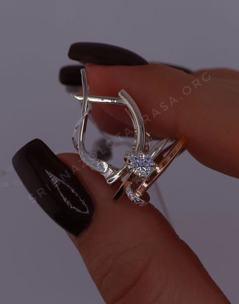 Сережки гвоздь 0089c фото