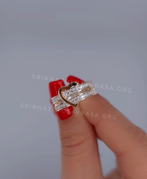 Каблучка серце 294 фото