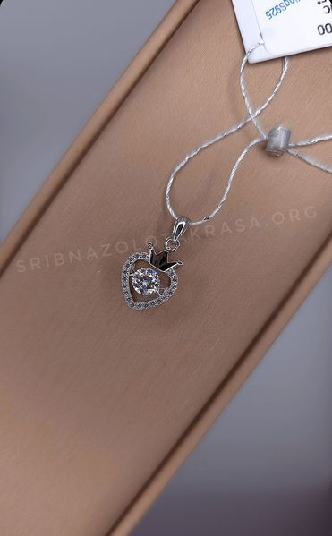 Підвіс &laquo;Серце Королеви&raquo; з танцюючим Moissanite 1000/1 фото